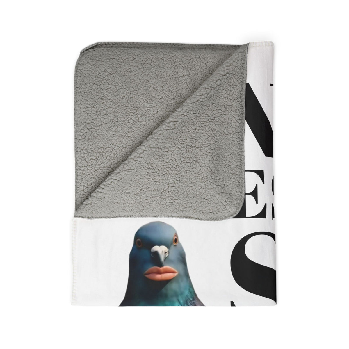 Koc z nadrukiem AhhPigeon