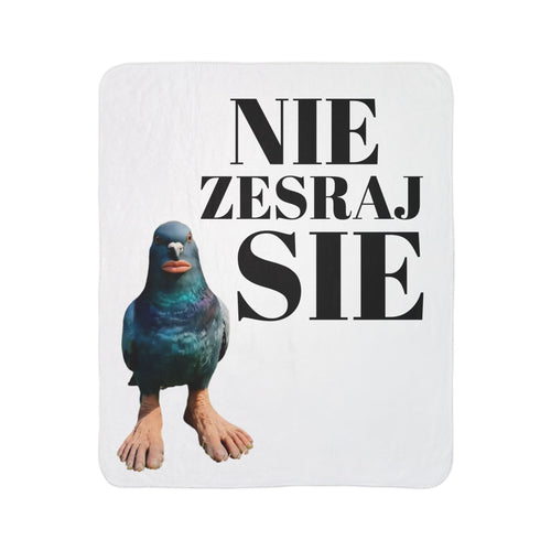 Koc z nadrukiem AhhPigeon
